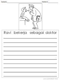 Langkah Pertama Diprasekolah Lembaran Kerja Pekerjaan Berunifom