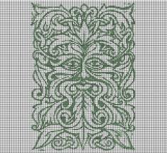 Go cross stitch crazy with our huge selection of free cross stitch patterns! Green Man Cross Stitch Pattern Celtic Cross Stitch Pagan Cross Stitch Cross Stitch