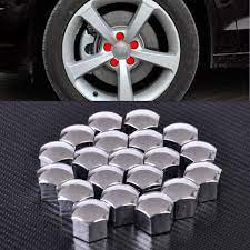 20pcs Lot Wheel Lug Bolt Center Nut Covers Caps 321601173a For Audi A4 Q5 Vw Jetta Golf Skoda Bmw Seat With 17mm Hexagon Bolt Vw Jetta Audi A4 Skoda