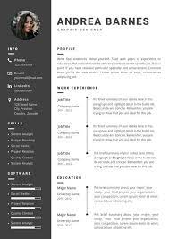 Resume Template Instant Download For Word Professional Cv Etsy In 2021 Resume Template Resume Design Template Cv Design