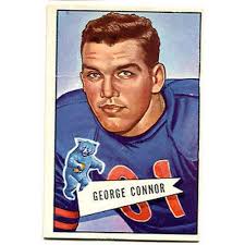 1952 Bowman Large #19 George Connor SP Bears VG Condition Notre Dame