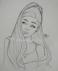 Please see the drawing tutorial in the video below. Instagram Photo By Felipeegonzalez Jul 1 2016 At 5 53pm Utc Ariana Grande Drawings Cute Sketches Celebrity Drawings