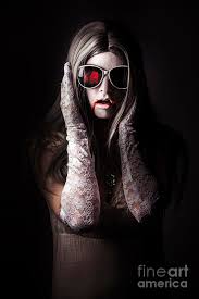 Vampire Woman In Darkness Hiding From The Light Photograph By Jorgo Photography Wall Art Gallery