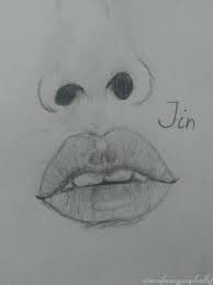 Bts Jin Lips Drawing Drawings Bts Drawings Easy Drawings