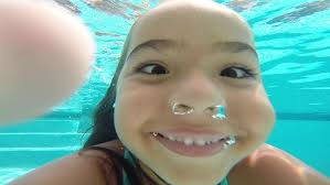 Layla Mathews GoPro in the pool