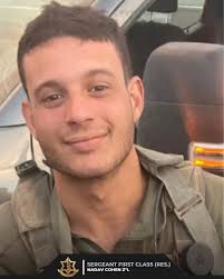 Today, 2 IDF soldiers fell during operational activity: 🕯️ Sergeant First  Class (res.) Nadav Cohen, 21 🕯️ Staff Sergeant Nachman Refael Ben Ami, 20  The IDF expresses its deepest condolences to their