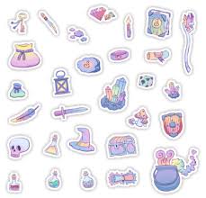 Pastel Magic Stickers By Skrich Redbubble Kawaii Stickers Cute Stickers Aesthetic Stickers