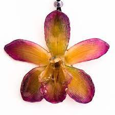 Real Flower Jewelry Orchid Jewelry Real Flower Jewelry Flower Jewellery Real Flowers