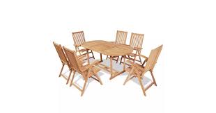 Get the best deal for wooden garden & outdoors dollhouse dining sets from the largest online selection at ebay.com. Dick Smith 7 Piece Outdoor Dining Set With Folding Chairs Solid Teak Wood Home Garden Yard Garden Outdoor Living Patio Garden Furniture Patio Furniture