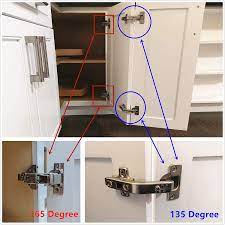 Cup drilling distance must be specified for each hinge bore option on each side of the door. Buy 1 Piece Lazy Susan Hinge Face Frame Plate For Floded Door Kitchen Cabinet Corner Door Hinges Metal Lasy Susan Cabinet Corner Hardware Cabinet Door Hinges Corner Cabinet Replacement 135 Degree Open