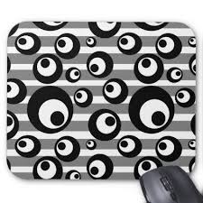 Black And White Striped Mouse Pad Black And White Circles Stripes Geometric Mouse Pad Zazzle Com Stripes Geometric Black And White Style