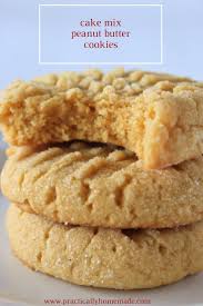 Super Easy 4 Ingredient Peanut Butter Cookies With A Cake Mix In 2020 Cake Mix Cookie Recipes Peanut Butter Cookies Easy Cookie Recipes