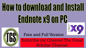 Download And Install Endnote X7 On A Pc Youtube