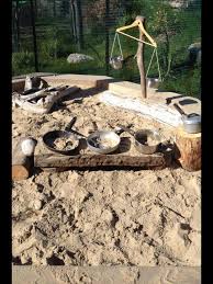 Sandkasten Kuche Kuche Naturalplaygroundideassands Sandkasten Naturspielplatz Garten Spielplatz Sandkasten