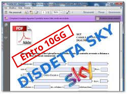 Modulo Disdetta Sky Pdf Compilabile 2017 Come Fare Guida