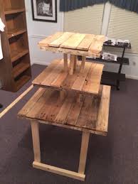 3 Tier Retail Display Shelf Made From Pallets Retail Display Shelves Gift Shop Displays Display Shelves