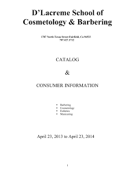 D Lacreme School Of Cosmetology Barbering
