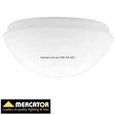 The most common ceiling light cover material is glass. Mercator Grange B22 Replacement Glass Diffuser Ceiling Fan Light Fg03212