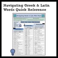 Lux was the word for light as that which enables seeing, it shares the same root as the word luna (moon) and the english word light. Navigating Common Greek And Latin Word Parts Anchor Chart Tpt