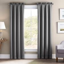 1 of 18 august grove wendler striped grommet single curtain panel. Wayfair Basics Solid Blackout Thermal Rod Pocket Single Curtain Panel Reviews Wayfair