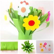 Paper Flower Bouquet Fun Crafts Kids Construction Paper Flowers Flower Crafts Flower Diy Crafts