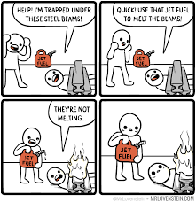 Trapped Jet Fuel Can T Melt Steel Beams Know Your Meme
