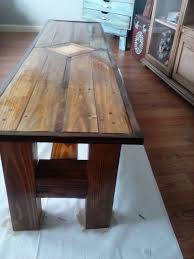 Solid wood has a natural feel. 1 Pallet 1 4x4 Post Coffee Table Hometalk