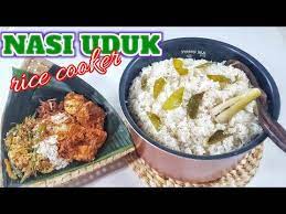 Nasi Uduk Rice Cooker Mudah Dan Enak Cara Membuat Nasi Uduk Rice Cooker Youtube Di 2021 Makanan Resep Nasi