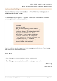 Aqa Gcse Practice Exam Question
