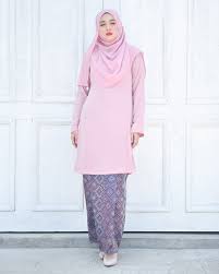 Murah,ready made,kain english cotton, berkualiti, lembut, sejuk. Baju Kurung Riau Pahang Songket Azneem Petals Pink Muslimahclothing Com