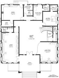 6 Bedroom Villa Maps 788 Square Meters Two Floors Sec خرائط الفيلا 6 غرف نوم 788 متر مربع طابقين سك Square House Plans My House Plans Model House Plan