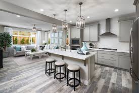 White Tile Backsplash Slate Appliances Caroline Model Home Kitchen Great Room Elk Grove California Richmond A New Kitchen Designs Home Kitchens Home