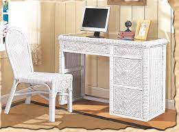 Check spelling or type a new query. Santa Cruz White Stain Wicker Desk And Chair Set Model B57974 By Seawinds Trading American Rattan