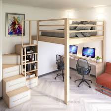 Avere una stanza con un letto a soppalco si rivela spesso una scelta vincente, perché in questa maniera si guadagna molto spazio che si può utilizzare per altri mobili. Letti A Soppalco Cinius Soppalchi Calpestabili In Legno Massello