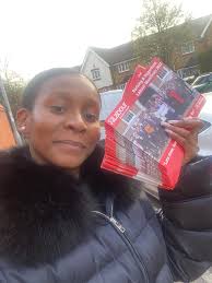 Labour District Candidates for Dursley Ward (from left to right) Terry  Cook, Bob Hughes and Helen Caton Hughes with Baroness Dawn Primarolo at the  opening of Labour shop in Dursley.