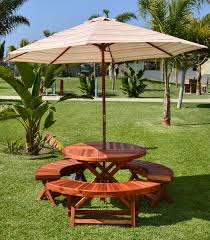Round Folding Picnic Table Options 42 Folding Arc Benches Redwood With Some Mosaic Eco Wood Picnic Table Wooden Picnic Tables Picnic Table With Umbrella