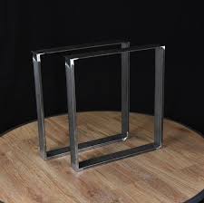 Pieds De Table En Metal Jambes En Forme De U Jambes De Banc En Acier Jambes De Table De Cafe Jambes En Metal Jambes De Bureau Tube Carre De 80c20mm Set 2