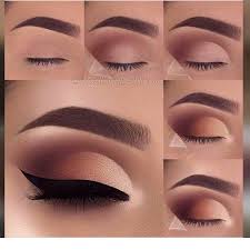 natural brown eye makeup cat eye makeup