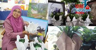 Pertandingan gubahan & rekacipta barangan terbuang kelab dan persatuan pada 30 april 2013. Nak Jimat Celup Tuala Terpakai Dalam Simen Sembur Cat Jadilah Pasu Mingguan Wanita