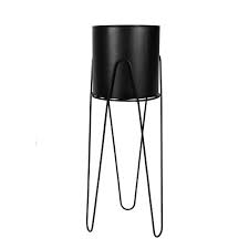 Browse our plastic or biodegradable plant pots our plastic plant pots come in two types: Broste Metal Plant Pot Stand Black Black By Design