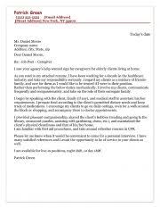 Mehr als 1569 cover letter stellenangebote verfügbar. Caregiver Cover Letter Sample