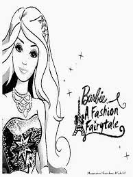 Gambar hitam putih untuk diwarnaijpg 13231000ghhg hhh via pinterest.co.uk. Barbie Fashion Fairytale Warna Gambar Anak