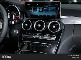 Mercedes' waterfall center stack design and mix of genuine luxury materials make it a leader in both beauty and style despite getting on in years. Novosibirsk Russia Image Photo Free Trial Bigstock