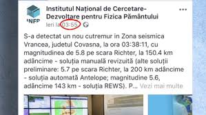 Un nou cutremur cu magnitudinea 4,5 pe scara richter a avut loc, marti, in judetul covasna, la o adancime de 110 kilometri. AplicaÈ›iile Care Trimit AvertizÄƒri Inainte De Cutremur Ar Putea Fi Interzise In Romania Stirileprotv Ro