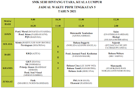 Berikut dikongsikan adalah jadual peperiksaan ujian penilaian sekolah rendah tahun 2020 yang meliputi tarikh, waktu, kod & nama kertas dan masa peperiksaan : Smk Seri Bintang Utara Jadual Waktu Pdpr Murid Tingkatan 1 5 2021