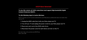 The wireless part is for internet connection. What Does A Roku Hdcp Error Detected Message Mean