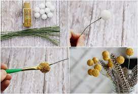 Craspedia Flower Diy Diy Flowers Fake Flowers Decor Crafts