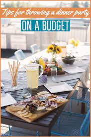 Use cut flowers or leaves from the garden. Tips For Throwing A Dinner Party On A Budget Palm Trees Pellegrino