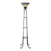 H black three drawer shelf lamp. 1