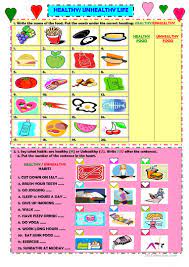 Achieve your health goals with livestrong.com&#039;s practical food and fitness tools, expert resources and an … Healthy Unhealthy Life English Esl Worksheets For Distance Learning And Physical Classrooms